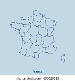 map of France