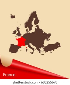 map of France