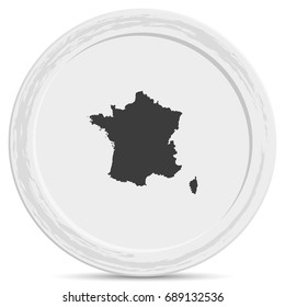 Map of France.