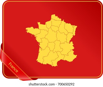 map of France