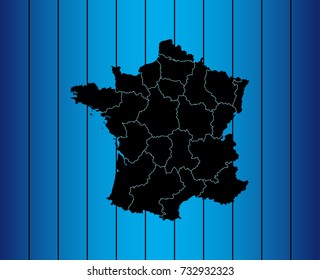 map of France