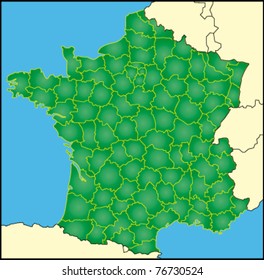 map of france