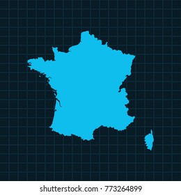 map of France