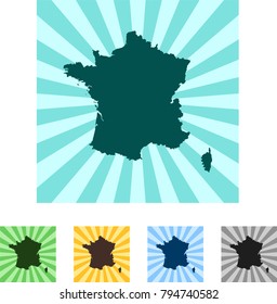 map of France