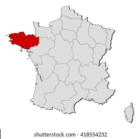 Map - France, Brittany