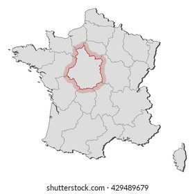 Map - France, Centre
