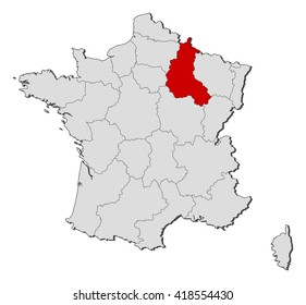 341 Champagne region map france Images, Stock Photos & Vectors ...