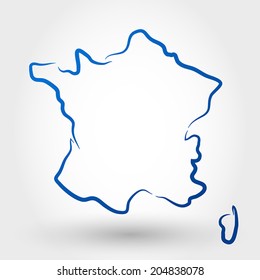 Map Of France. Map Concept