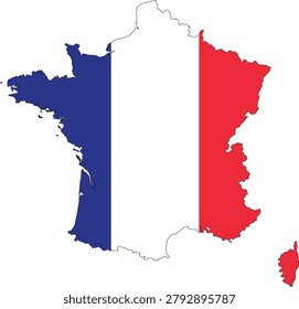Map of France Design Vector