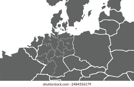 Map of France isolated on white background. for website layouts, background, education, precise, customizable, Travel worldwide, map silhouette backdrop, earth geography, political, reports.