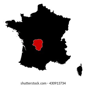 Map - France, Limousin