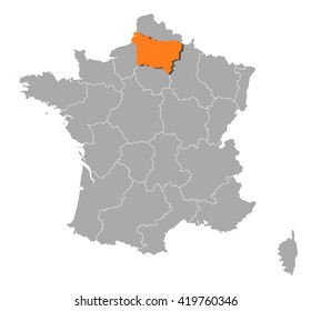 Map - France, Picardy