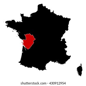 Map - France, Poitou-Charentes