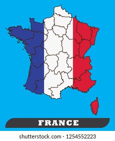 Map of France - Vector