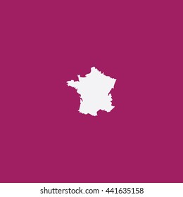 Map of France Vector Illustration