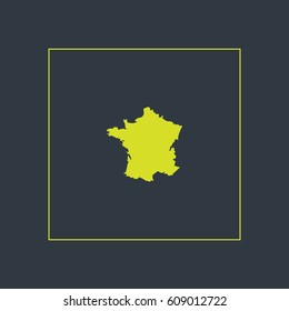 Map of France Vector Illustration

