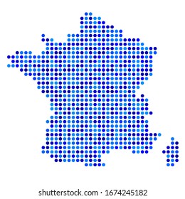 mapa de Francia en calidad vectorial