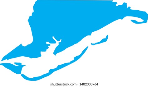 Map of Franklin county in florida state