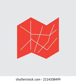 map free vector icon file 