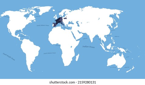 Mapa del imperio francés las fronteras más grandes con todos los nombres de mapas, mares y océanos