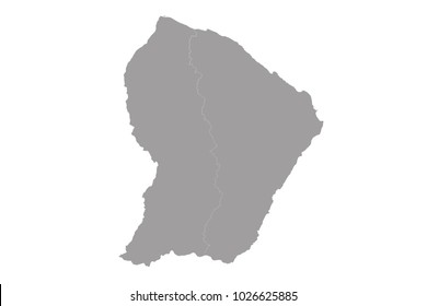 map of french Guiana