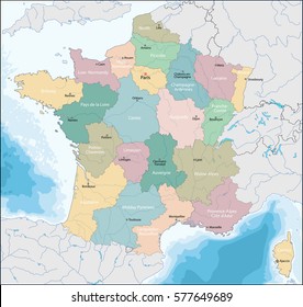 Map of French Republic