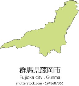 Gunma Map Vector High Res Stock Images Shutterstock