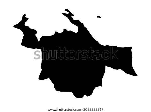 Vektor Stok Map Fully Editable Detailed Vector Map Tanpa Royalti 2055555569 Shutterstock 7971