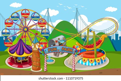 Mapa de la ilustración de Fun Park