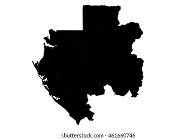 Map of gabon