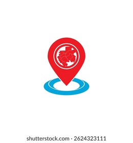 map of Gabon line icon. Illustration vector graphic of map of Gabon.