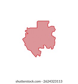 map of Gabon line icon. Illustration vector graphic of map of Gabon.