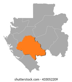 Map - Gabon, Ngounie