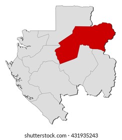 Map - Gabon, Ogooue-Ivindo