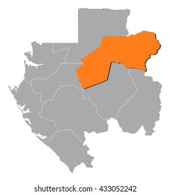 Map - Gabon, Ogooue-Ivindo