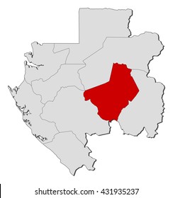 Map - Gabon, Ogooue-Lolo