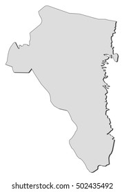 Map - Gaevleborg County (Sweden)