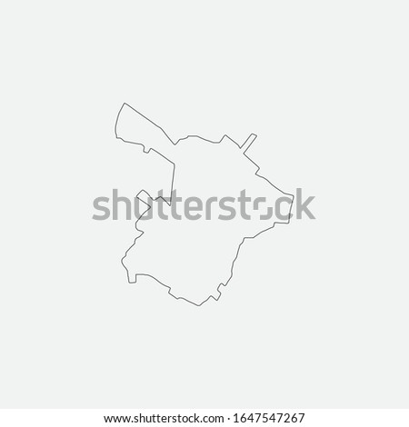 Map of Ganja - Azerbaijan graphic element Illustration template design
