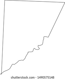 Map Of Garrett County In State Of Maryland