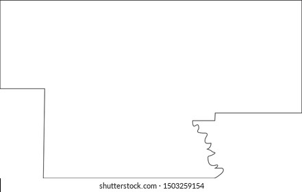 map of garvin county in state of oklahoma