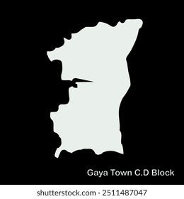Map of Gaya Town C.D Block Block, Gaya District, Bihar State, Republic of India, Government of Bihar, Indian territory, Eastern India, politics, village, tourism