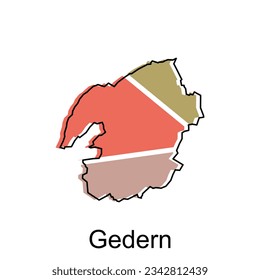 Karte der modernen Design-Vorlage, geometrisch mit Rahmengrafik-Design
