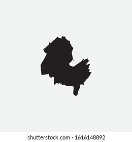 Map of Geneva - Switzerland graphic element Illustration template design
