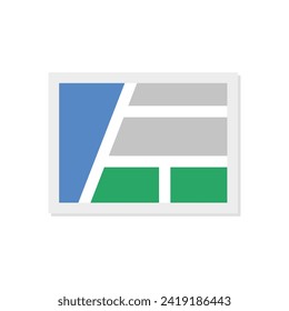 Map, geo locate, pointer icon. Map icon on white background