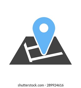 Map, geography, travel icon vector image. Can also be used for mobile apps, phone tab bar and settings. Suitable for use on web apps, mobile apps and print media