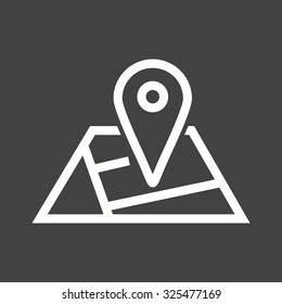 Map, geography, travel icon vector image. Can also be used for mobile apps, phone tab bar and settings. Suitable for use on web apps, mobile apps and print media