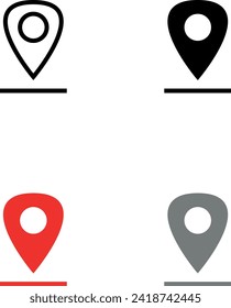 navegador de iconos de la ciudad de geolocalización de mapas