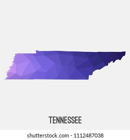 map in geometric polygonal,mosaic style.Abstract tessellation,modern design background,low poly. Geometric cover, mockup. Vector illustration.