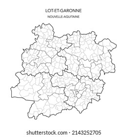 Lot Et Garonne Map Lot Et Garonne Images, Stock Photos & Vectors | Shutterstock