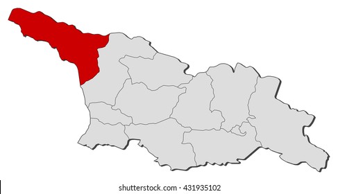 Map - Georgia, Abkhazia